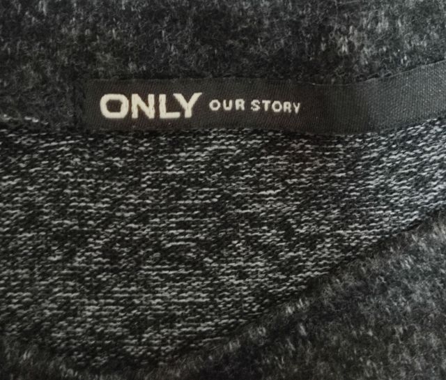 Vestido punto ONLY gris NUEVO 40-42