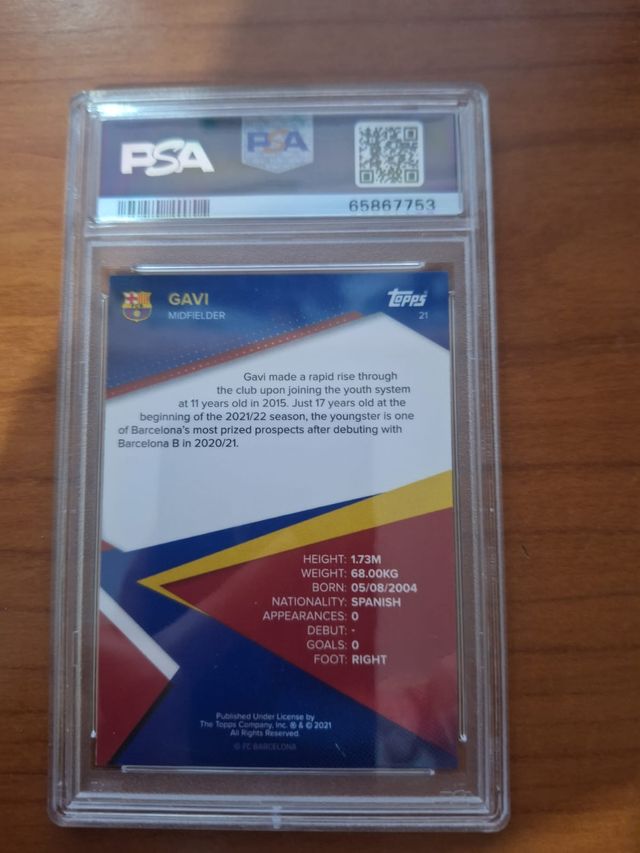 Gavi PSA 10 #21 Rookie