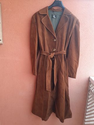 Abrigo de ante de señora 