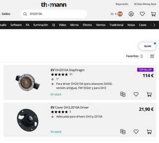 Altavoces pasivos vintage Electro Voice 3vías 300W