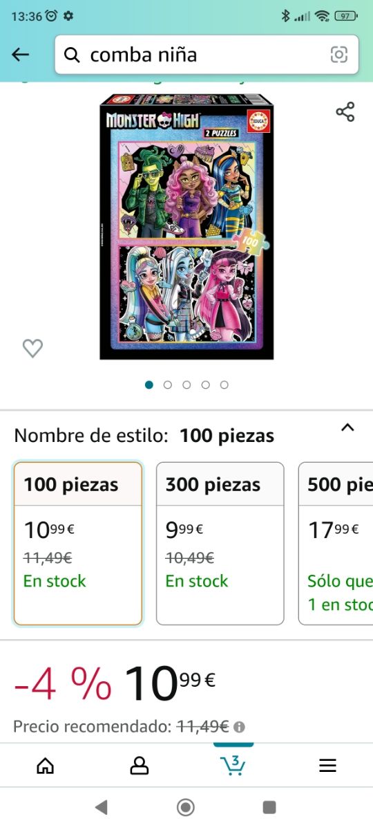 Puzzle  educa Monster High
