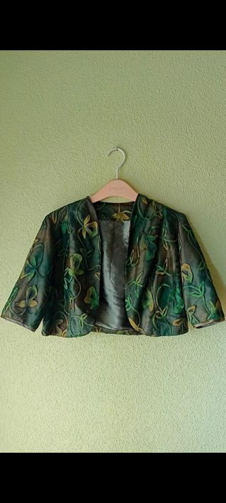 Traje vestido verde 