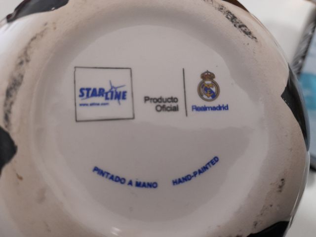 Cenicero cerámica oficial Real madrid NADA NEGOCIA