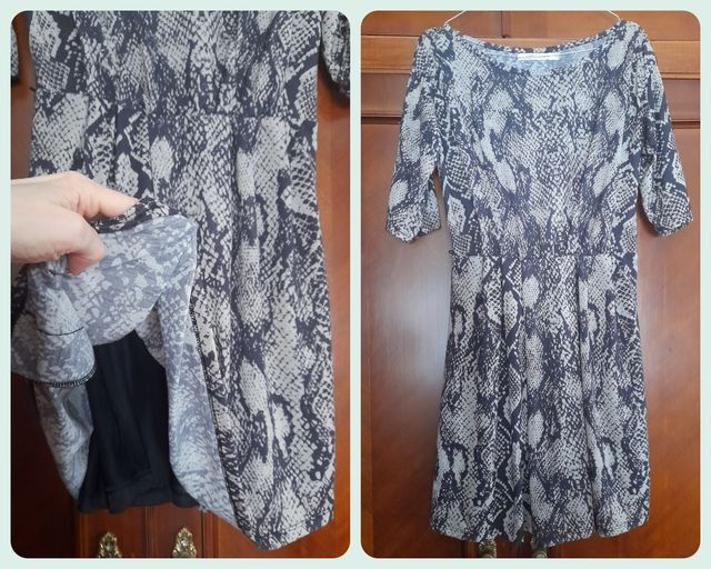 Vestido animal print. Talla L