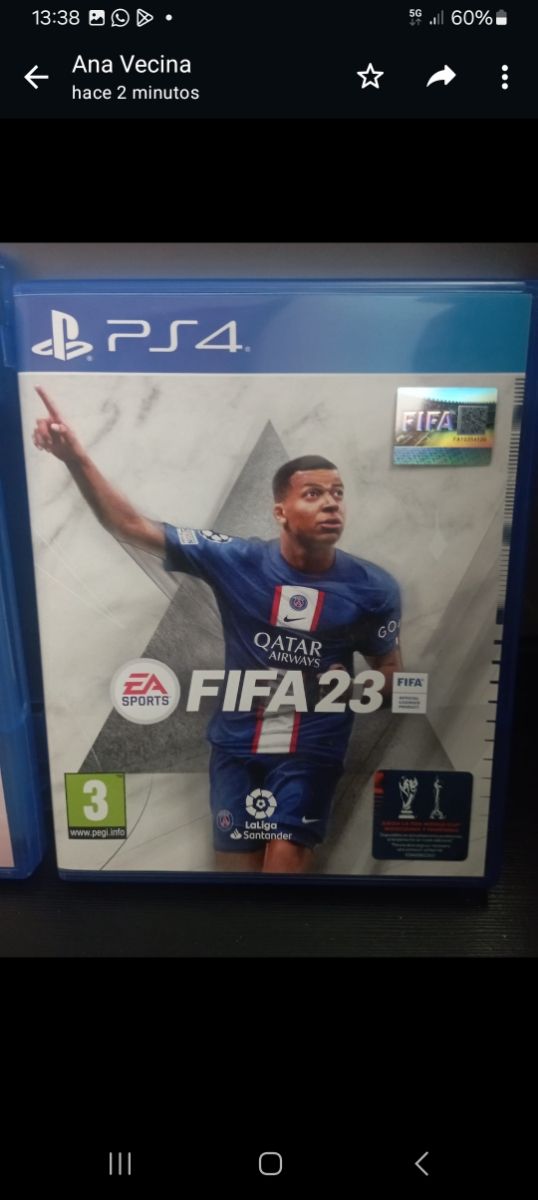 Vendo juegos ps4 fifa 23 y 21