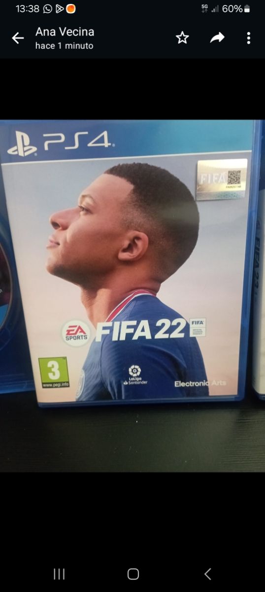 Vendo juegos ps4 fifa 23 y 21