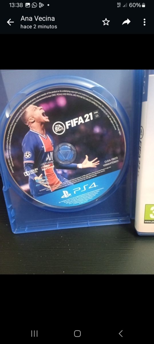 Vendo juegos ps4 fifa 23 y 21