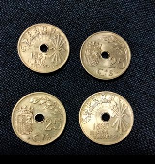 Monedas españolas 1937