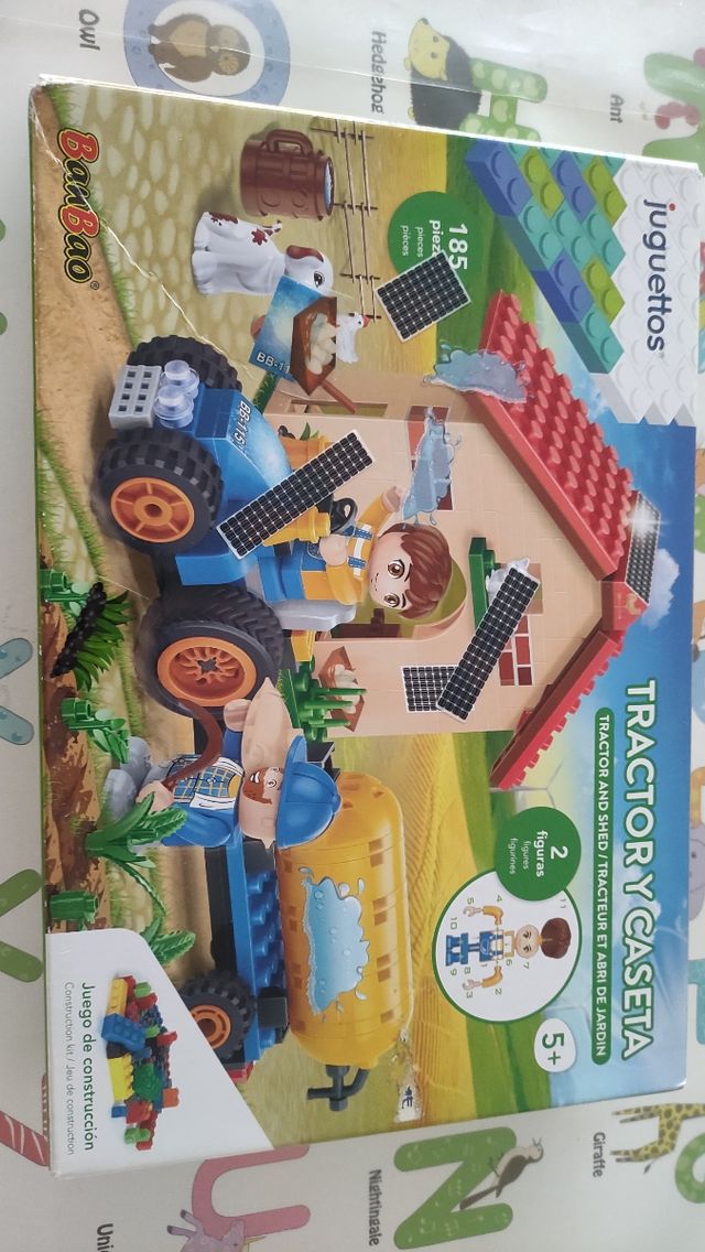 Juego Tractor y Caseta de Construccion
