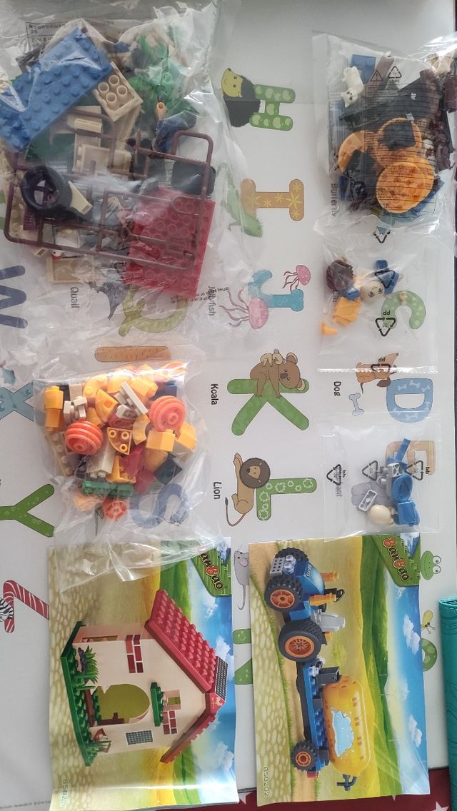 Juego Tractor y Caseta de Construccion