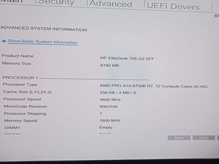 HP EliteDesk 705 G2 AMD A10