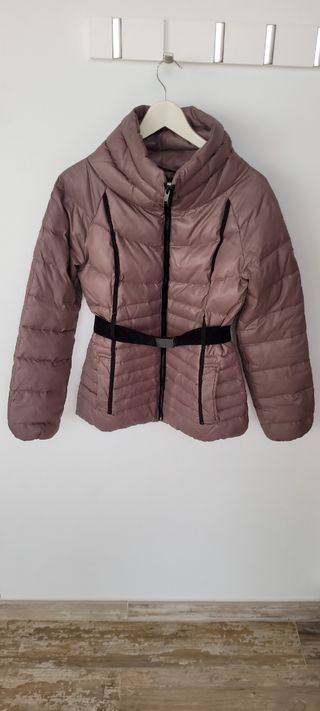 Rebajado!! Plumas cazadora abrigo Mango talla S