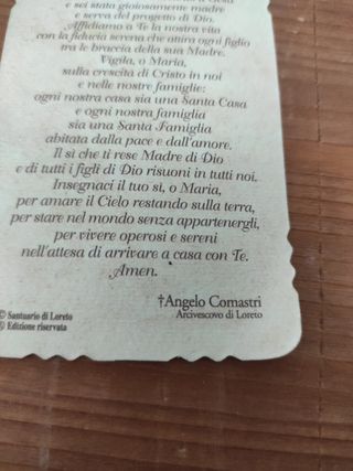 4 Santini Fustellati Madonna di Loreto