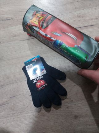 Astuccio più guanti Cars nuovi