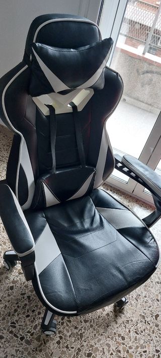 Silla gamer vinsetto con reposapies