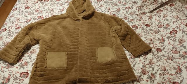 Chaquetón camel reversible