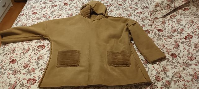 Chaquetón camel reversible