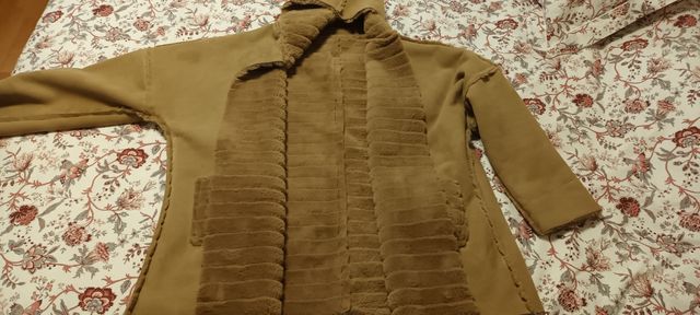 Chaquetón camel reversible