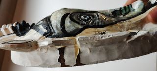 🗿 Escultura Única Máscara  Rozak Saura 1965