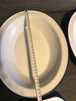 LOTE Banndejas de Hierro Porcelana