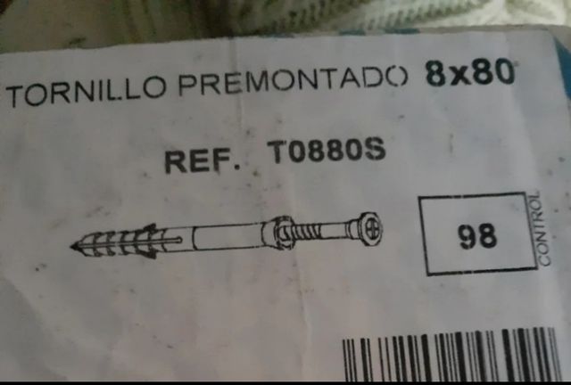 Lote tornillos premontados