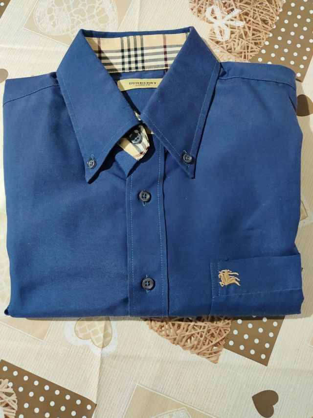 Camicia Burberry London Uomo  blu, originale 