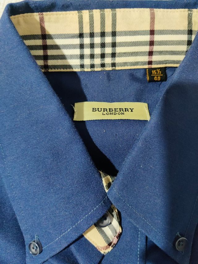 Camicia Burberry London Uomo  blu, originale 