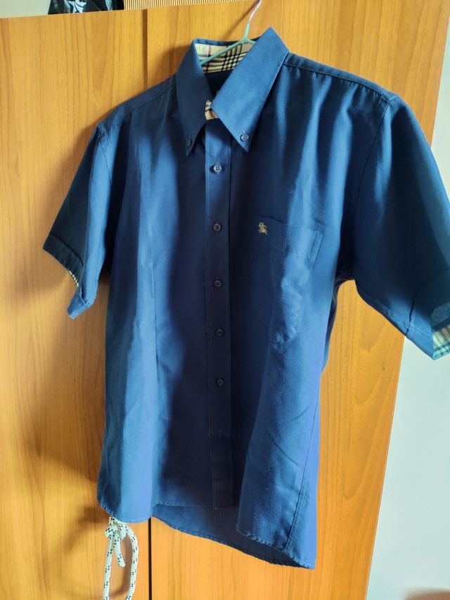 Camicia Burberry London Uomo  blu, originale 