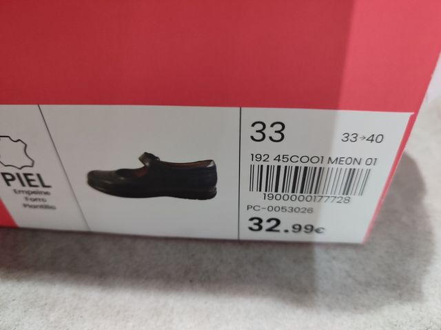 Zapatos niña talla 33