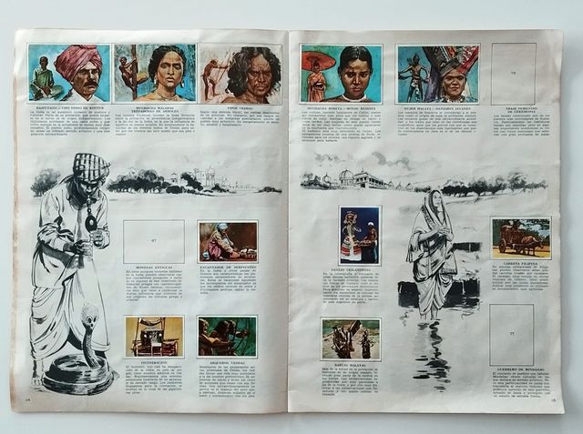 Álbum de cromos RAZAS HUMANAS ELGORRIAGA