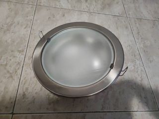 Lote 3 downlight interior acero traslucido