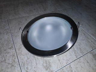Lote 3 downlight interior acero traslucido