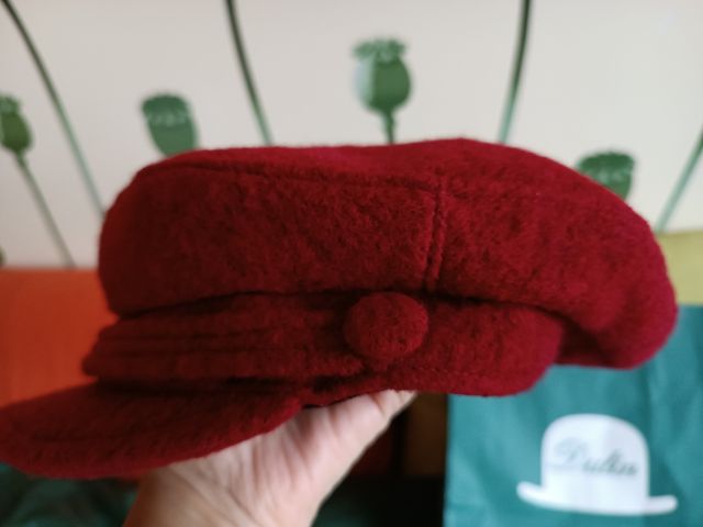 Gorra roja paño de lana