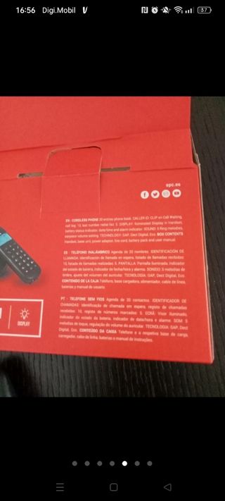 Teléfonos fijo inalámbrico spc