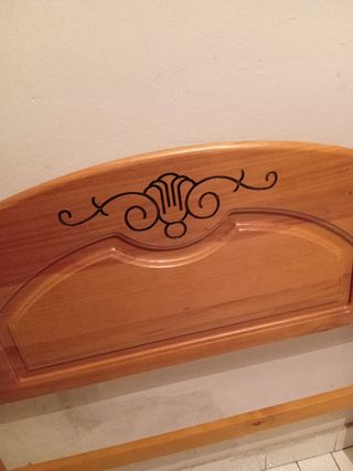 cabecero de pino 90 cm