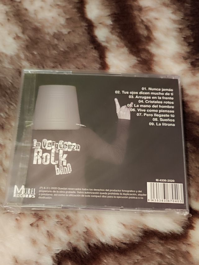 CD LA VERGÜENZA ROCK BAND CRISTALES ROTOS