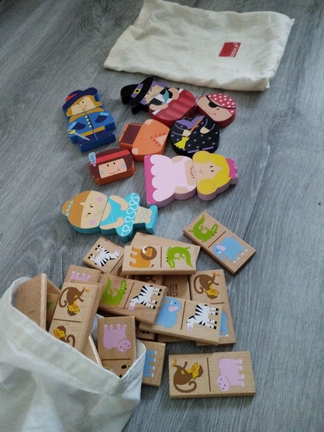 Lote juegos de madera Goula