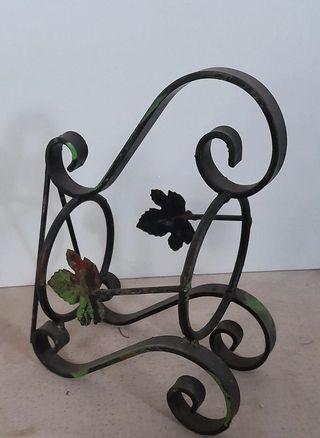 PORTA Bottiglia - Versatore Ferro battuto