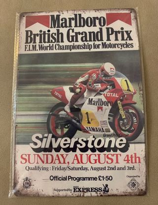 placa de metal Eddie Lawson