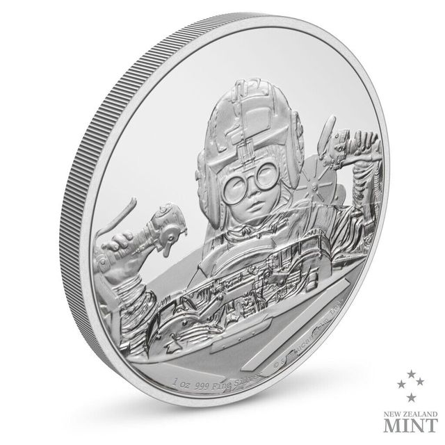 MONEDA STAR WARS 2 DOLAR NIUE PLATA SKYWALKER