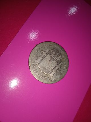 moneda una pesseta plata 1883 ALFONSO XII