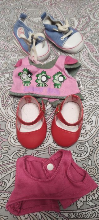 MUÑECA GRANDE 36cm JAGGET ROPA  Y CALZADO