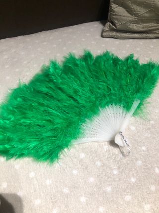 3 abanicos de plumas