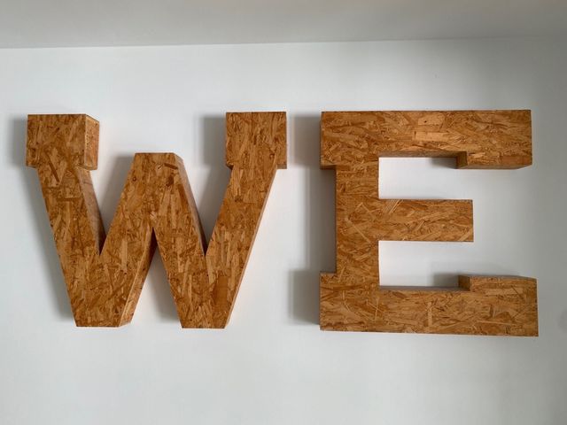 Letras decorativas WE