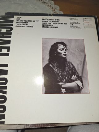 Vinilo Michael Jackson Bad