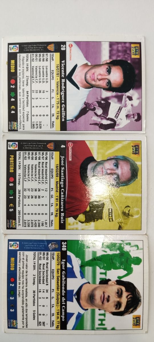 Cromos liga 2003