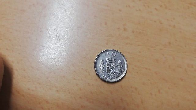 Moneda de 10 pts poco comun