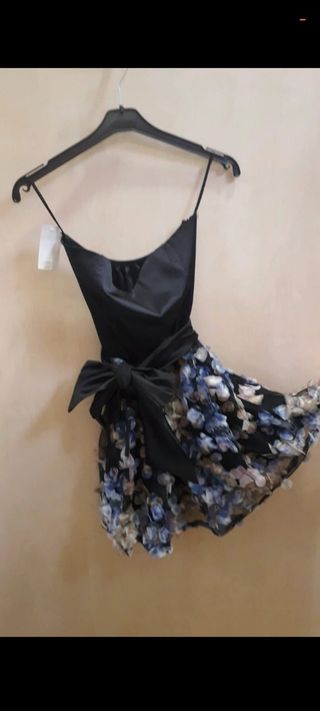 Vestido fiesta negro talla M