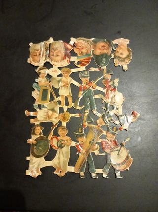 Lamina troquelada cromos antiguos