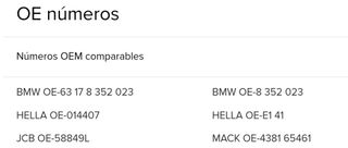 BMW Serie 7 E38 Faro Izq Niebla Nuevo